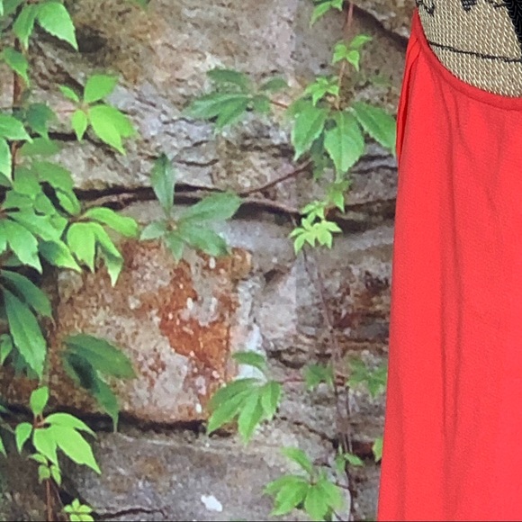 DIANE VON FURSTENBERG Crepe Slice Sleeveless Poppy Colored Top, 0 - Picture 5 of 15